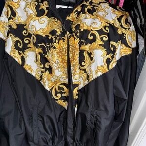 Versace Black and Gold Baroque Jacket